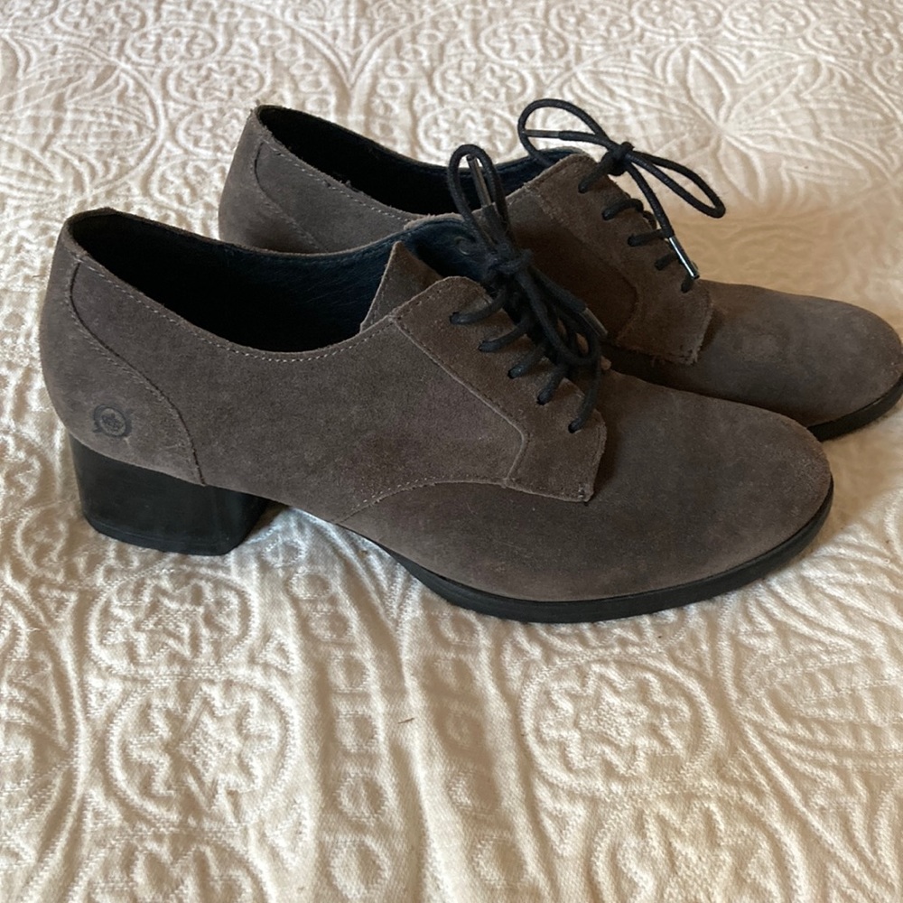 Born Oxford in Grey Suede